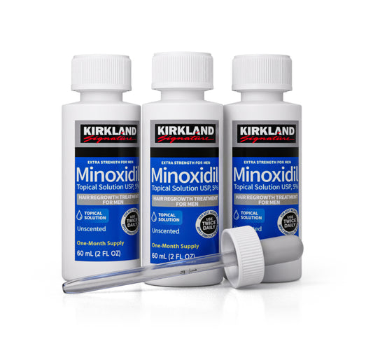 Kirkland Minoxidil 5% Topical Solution – 60ml ( 3 Pieces )